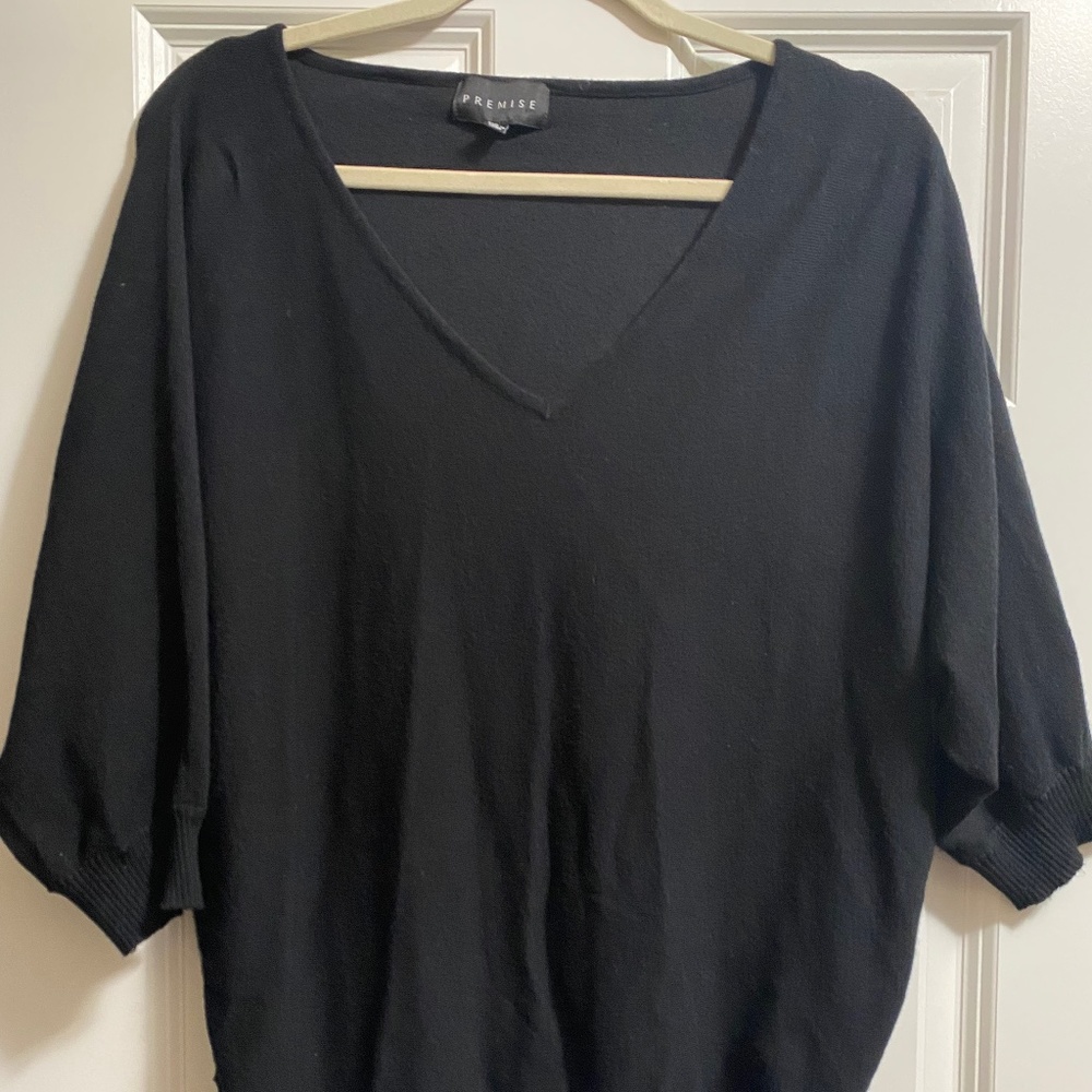 Black Knit Top